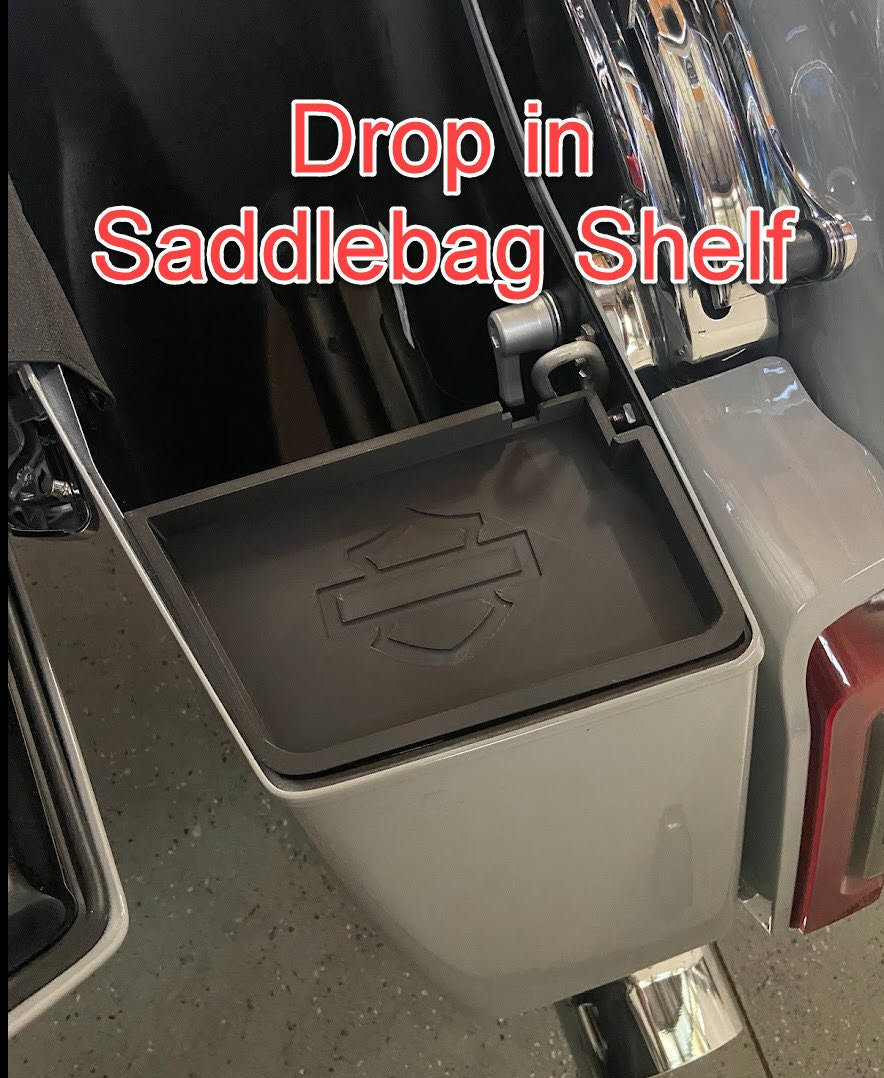 2024 2025 Harley Davidson Drop in Saddlebag shelf 2024 Road Glide Street Glide Saddlebag shelf accessories  gifts for him Harley accessories