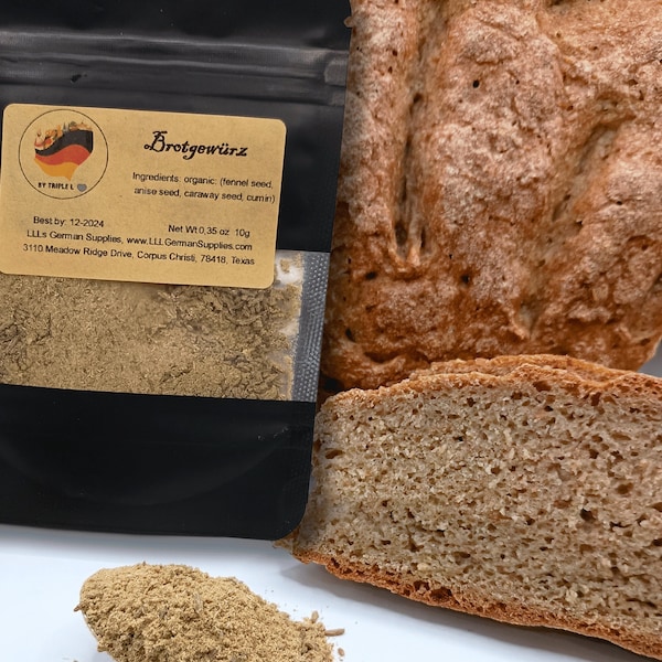 4x10g Brotgewurz, Brotgewürz, German bread spice, Naturally Bread Spice Blend, Brotgewuerz