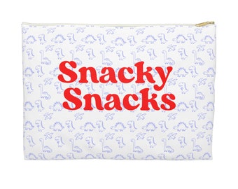 Personalizowana torba na przekąski dla dzieci | Wielorazowa torba na przekąski | Niestandardowa saszetka na przekąski | Prezent dla dzieci | Prezent dla nowej mamy | Snacky Snacks