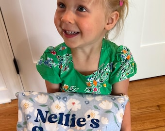 Bolsa de lanche infantil personalizada | Bolsa de lanche reutilizável | Bolsa de lanche com nome personalizado | Presente para crianças | Presente para novas mamães | Bolsa de lanche infantil com nome