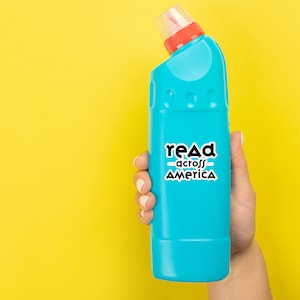 Lesen über Amerika Aufkleber | Bücherwurm Sticker | Geschenk für Lehrer | Geschenk für Buchliebhaber
