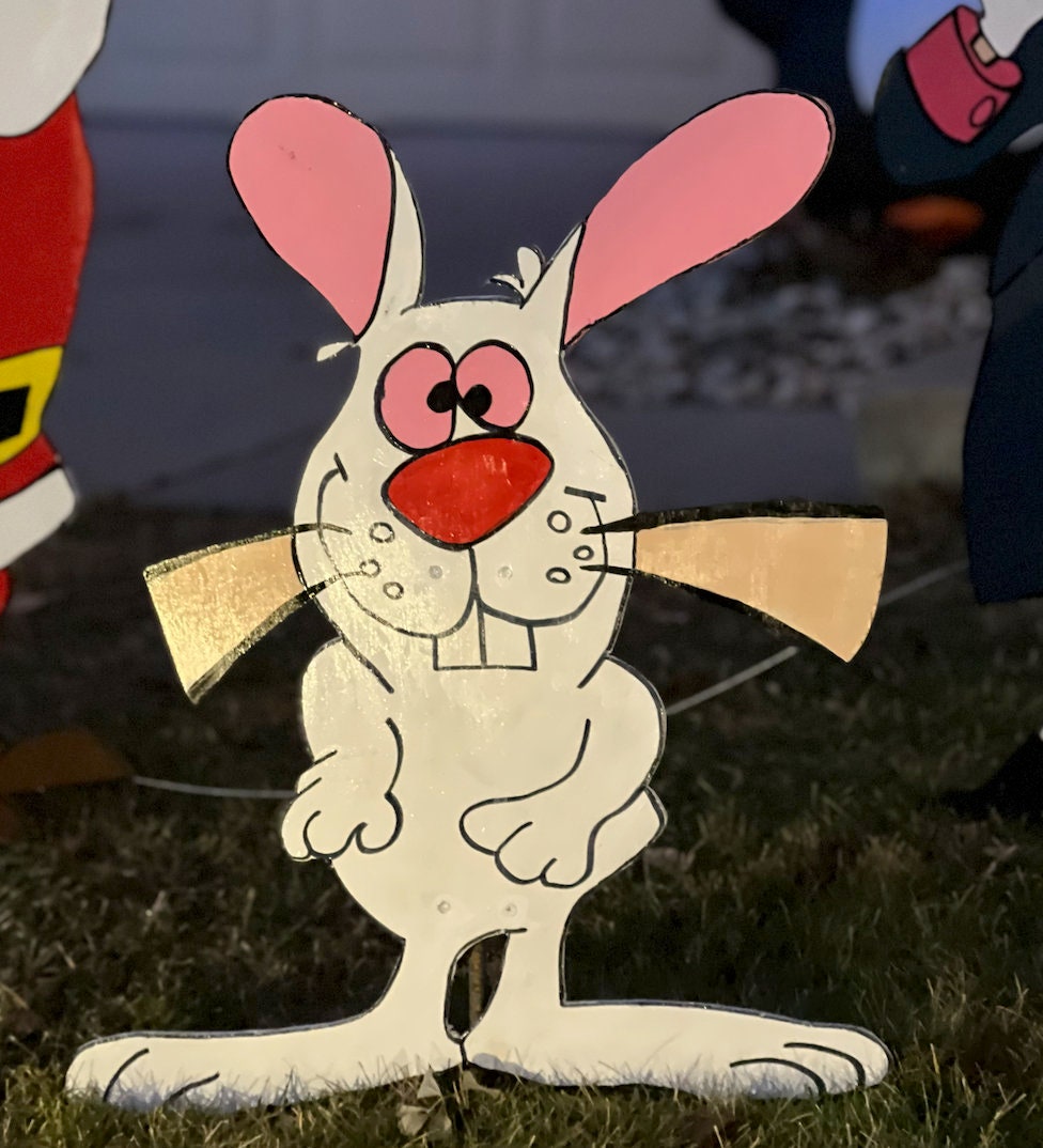 Hocus Pocus, the Rabbit Frosty the Snowman Handpainted, Wood Cut Out ...