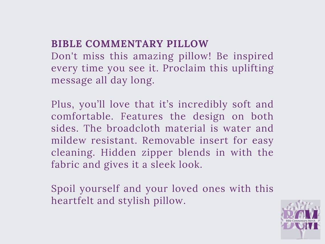 Kingdom Proclaimer Bible Verse Pillow Decor Bible Verse Giftpillow