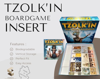 Tzolk'in Inlay (+ Tribes and Prophecies) - Board Game Organizer for Tzolkin Board Game