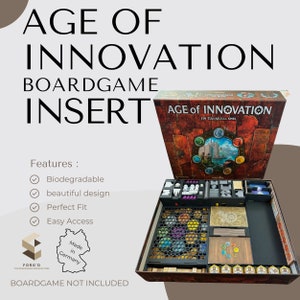 Age of Innovation Inlay Brettspiel Einsatz Age of Innovation Organizer für Age of Innovation Brettspiel