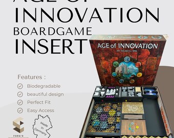 Age of Innovation Inlay Board Game Insert Age of Innovation Organizer for Age of Innovation Board Game
