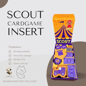 Scout Inlay Scout Brettspiel Organizer Scout Kartenspiel Inlay
