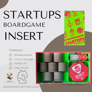 Startups Inlay Brettspiel Organizer für Startups Kartenspiel