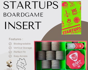 Startups Inlay Board Game Organizer for Startups Card Game