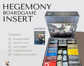 Hegemony Inlay - Brettspiel Organizer (board game) - Extended Edition & Historical Events