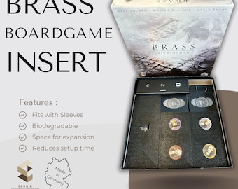 Brass Birmingham Board Game Insert Brass Organizer for Brass Board Game