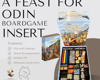 A feast for Odin Inlay Board Game Organizer A feast for Odin Insert for A feast for Odin Board Game