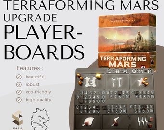 Terraforming Mars Playerboard Organizer Terraforming Mars Upgrade 3D-Printed Terraforming Mars Board Game Accessory