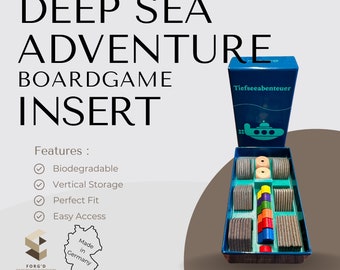 Deep Sea Adventure Inlay Board Game Organizer Deep Sea Adventure Insert for Deep Sea Adventure Board Game