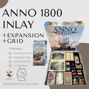Anno 1800 brädspelsinlägg, Anno 1800 expansion, Anno 1800 organizer