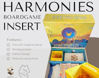 Harmonies Inlay Board Game Organizer Harmonies Insert
