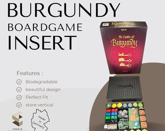 Castles of Burgundy Inlay Board Game Organizer Castles of Burgundy Insert for Castles of Burgundy Board Game