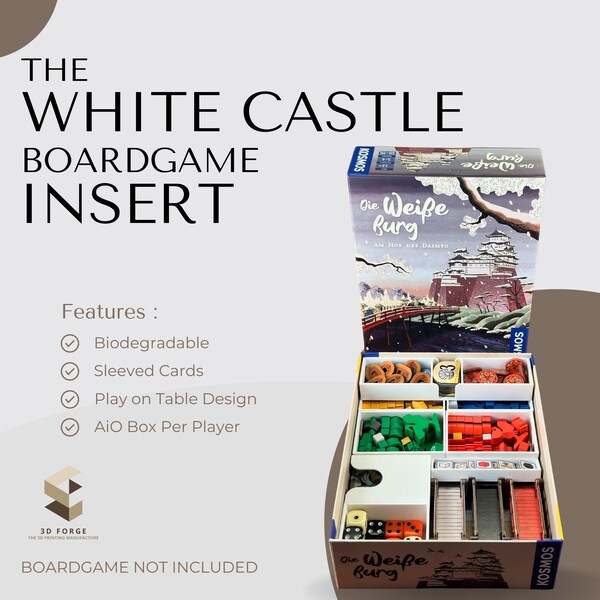 Die Weiße Burg Inlay - Brettspiel Organizer (The White Castle insert)
