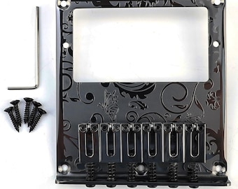 Fender Telecaster Stainless Steel Engraved Bridge Humbucker (10.5mm Post Spacing)  - Black, Chrome, or Gold