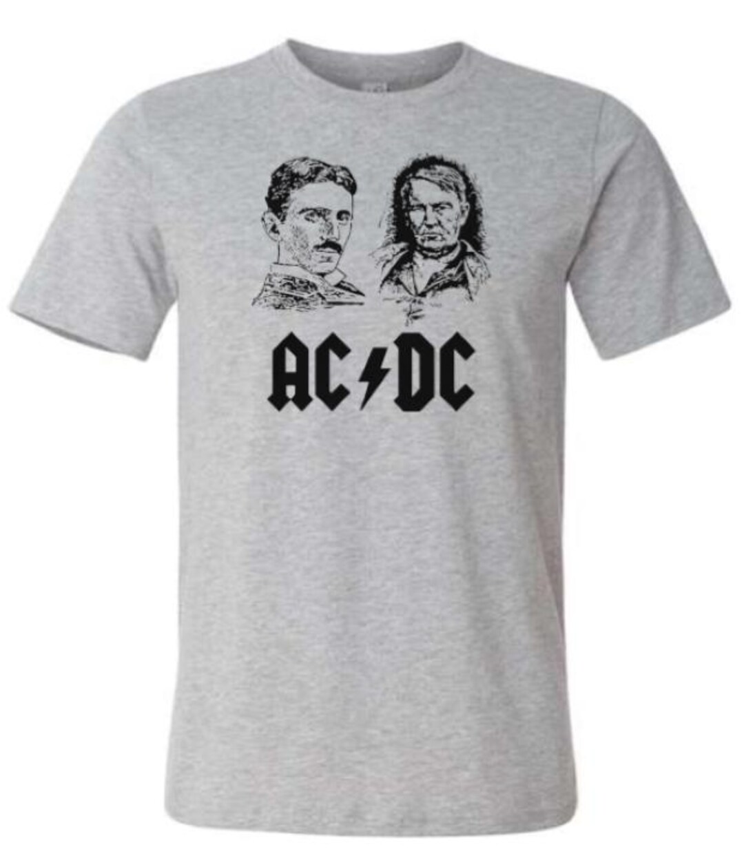 ACDC Tesla Edison Tee Shirt - Choose Your Color and Size! - Etsy