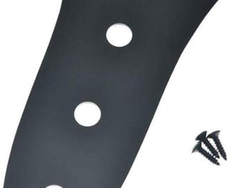 Jazz Bass Brushed Aluminum Control Plate - Black, Gold, or Silver