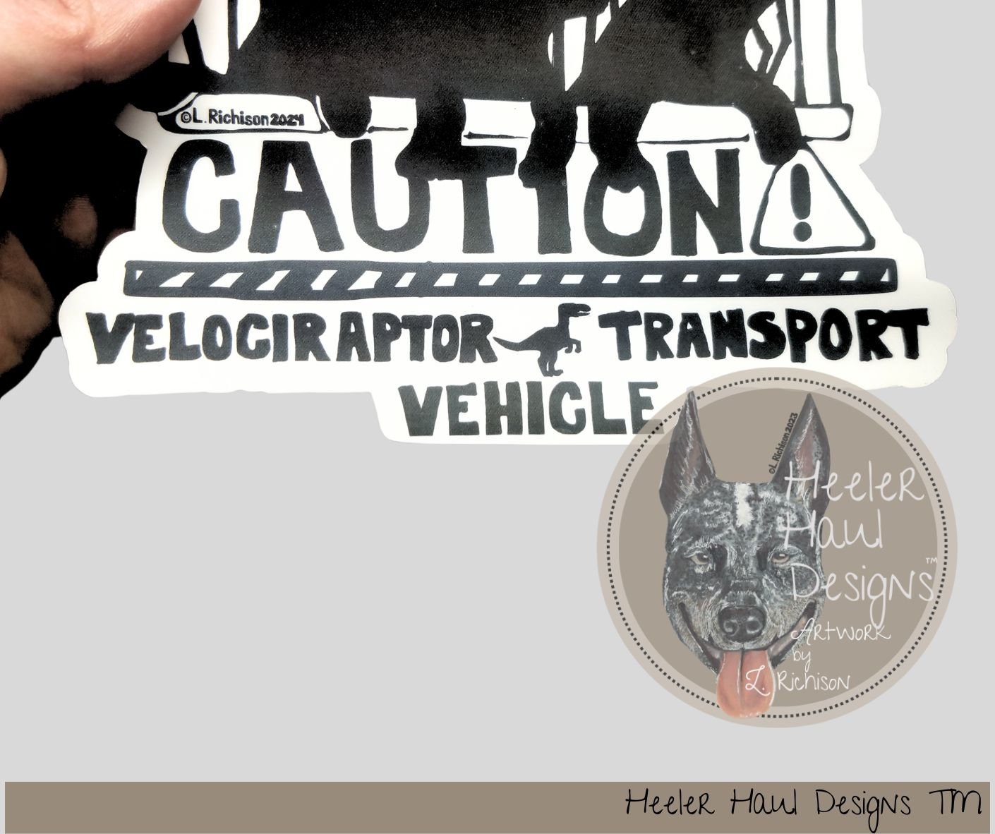 Heeler Decal, Australian Cattle Dog Decal, Blue Heeler Car Decal, Red