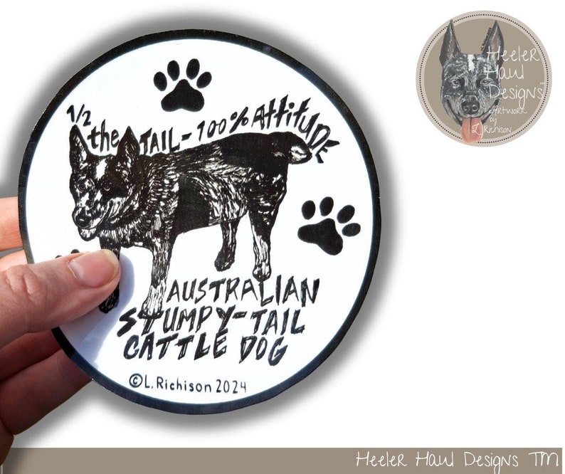 Stumpy Decal Stumpy Tail Heeler Decal, Heeler Decal, Vinyl Heeler Decal, Blue Heeler ...