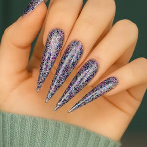 Huipil Glitter Acrylic Dipping Powder: 2in1 Glitter & Foil