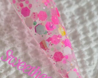 Sweetheart | Valentine’s Day Glitter Acrylic