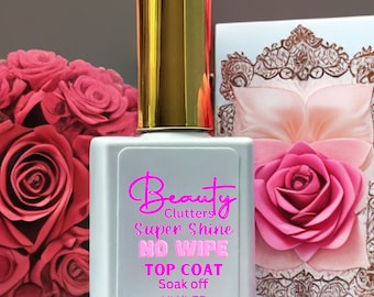 No wipe Super Shine Top coat  UV / LED 15ml