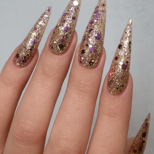 Goddess Glitter Acrylic Nail Powder: 2-in-1 Sparkle Dip Powder