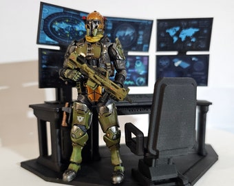 War Room Command Center 1:18 Scale (Blue)