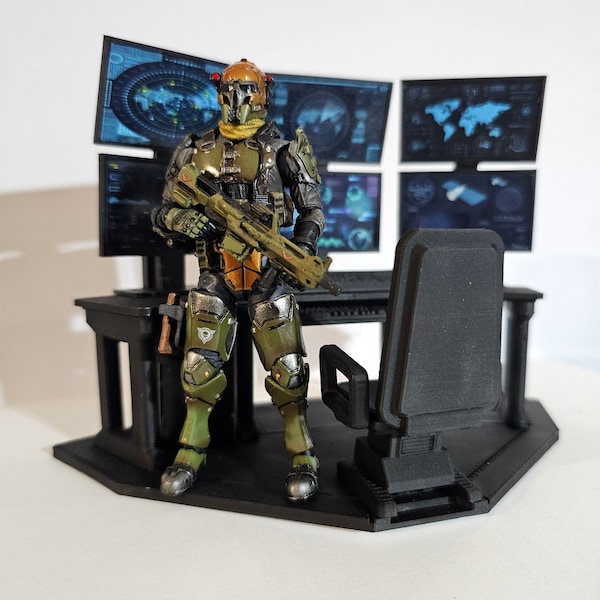 War Room Command Center 1:18 Scale (Blue)