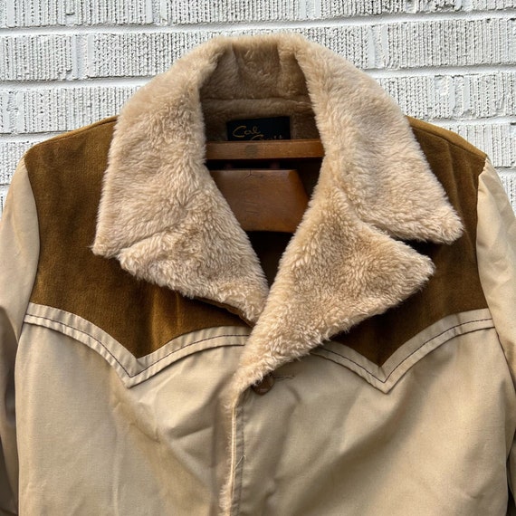 Vintage Cal Craft Faux Fur Lined Jacket - image 3