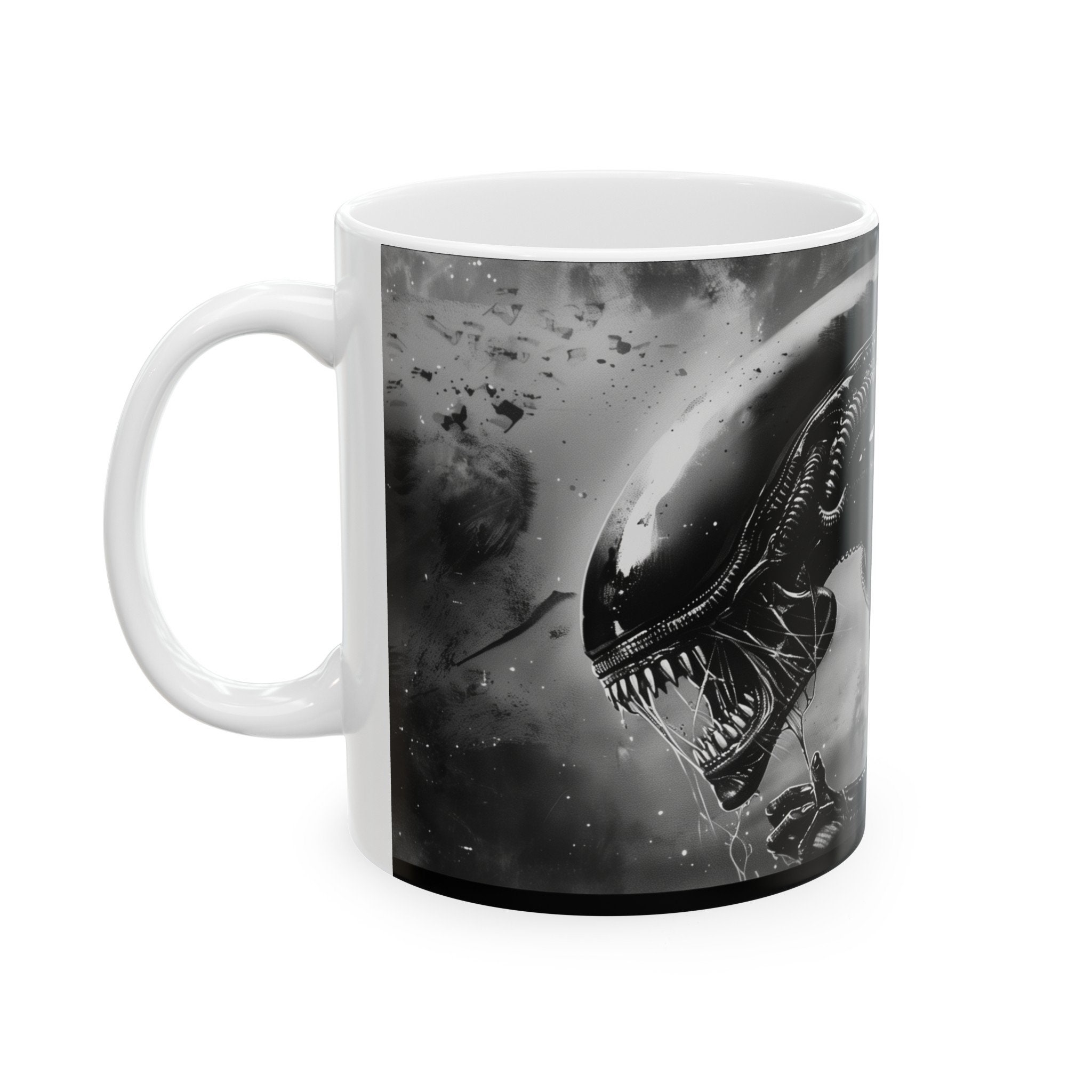 Alien Coffee Mug, Xenomorph, HR Giger, Sci-fi Alien Cup, Geiger Art ...