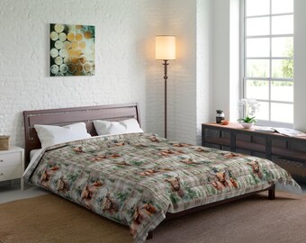 Highland Cattle Bedding Set Women Men Farm Highland Cow Duvet Cover For Boys Girls Bedroom Farmhouse Comforter Cover Set Nature Brown Animal Quilt Cover King Size