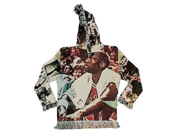 Woven tapestry hoodie hotsell
