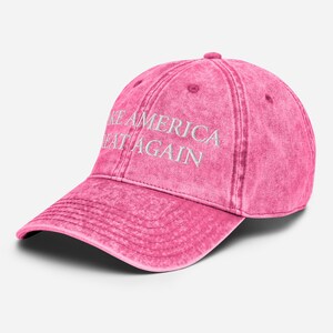 PINK MAGA Vintage Cotton Twill Cap