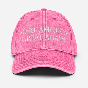 PINK MAGA Vintage Cotton Twill Cap