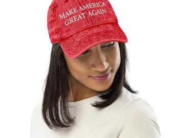 RED Vintage MAGA / 45-47 /  Cotton Twill Cap