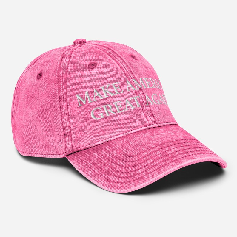 PINK MAGA Vintage Cotton Twill Cap