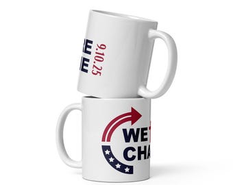We Are Charlie White glossy mug