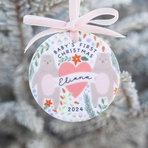 Baby&#39;s First Christmas Ornament Baby Tree Ornament Baby Keepsake Decoration