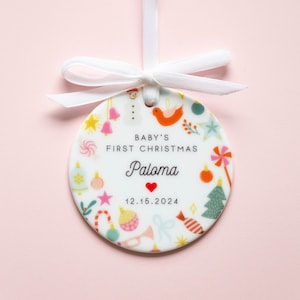 Baby&#39;s First Christmas Ornament Baby Tree Ornament Baby Keepsake Decoration