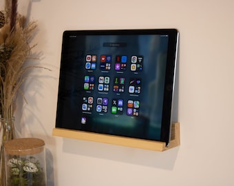 Supporto da parete per iPad in legno