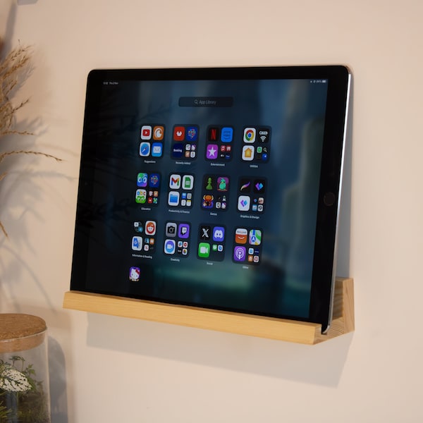 Wooden Ipad Wall Mount