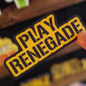 Play Renegade Waterproof Pittsburgh Vinyl Decal Sticker