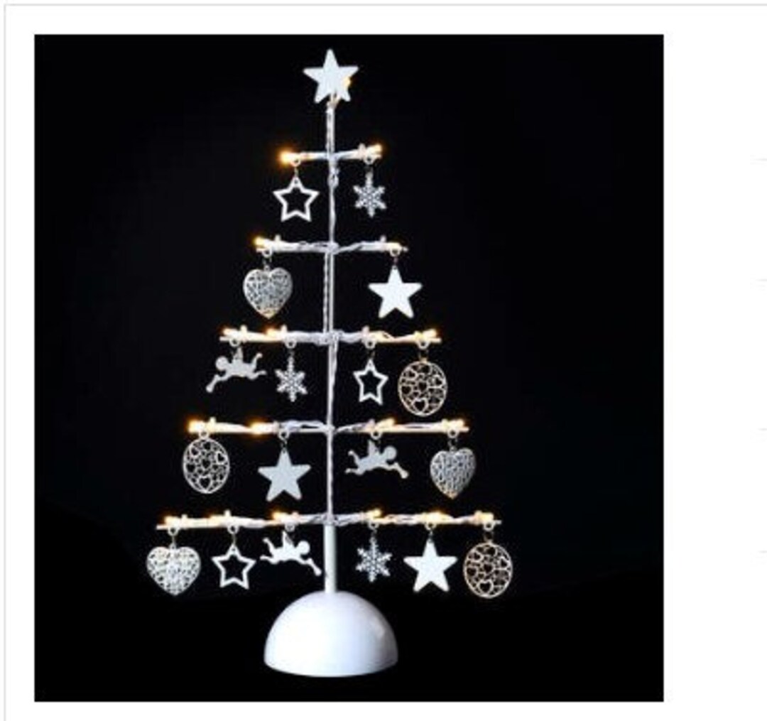 Christmas Tree LED Light up With Hanging Decorations Etsy UK