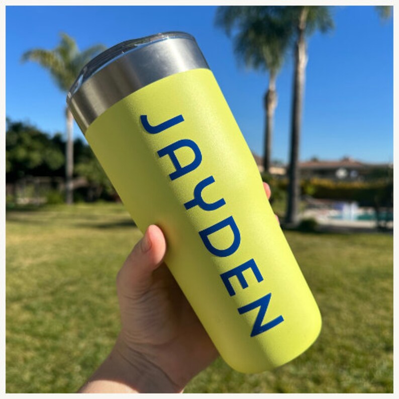 Personalized Vinyl Decal Custom Decal Name Label Water Bottle Stanley