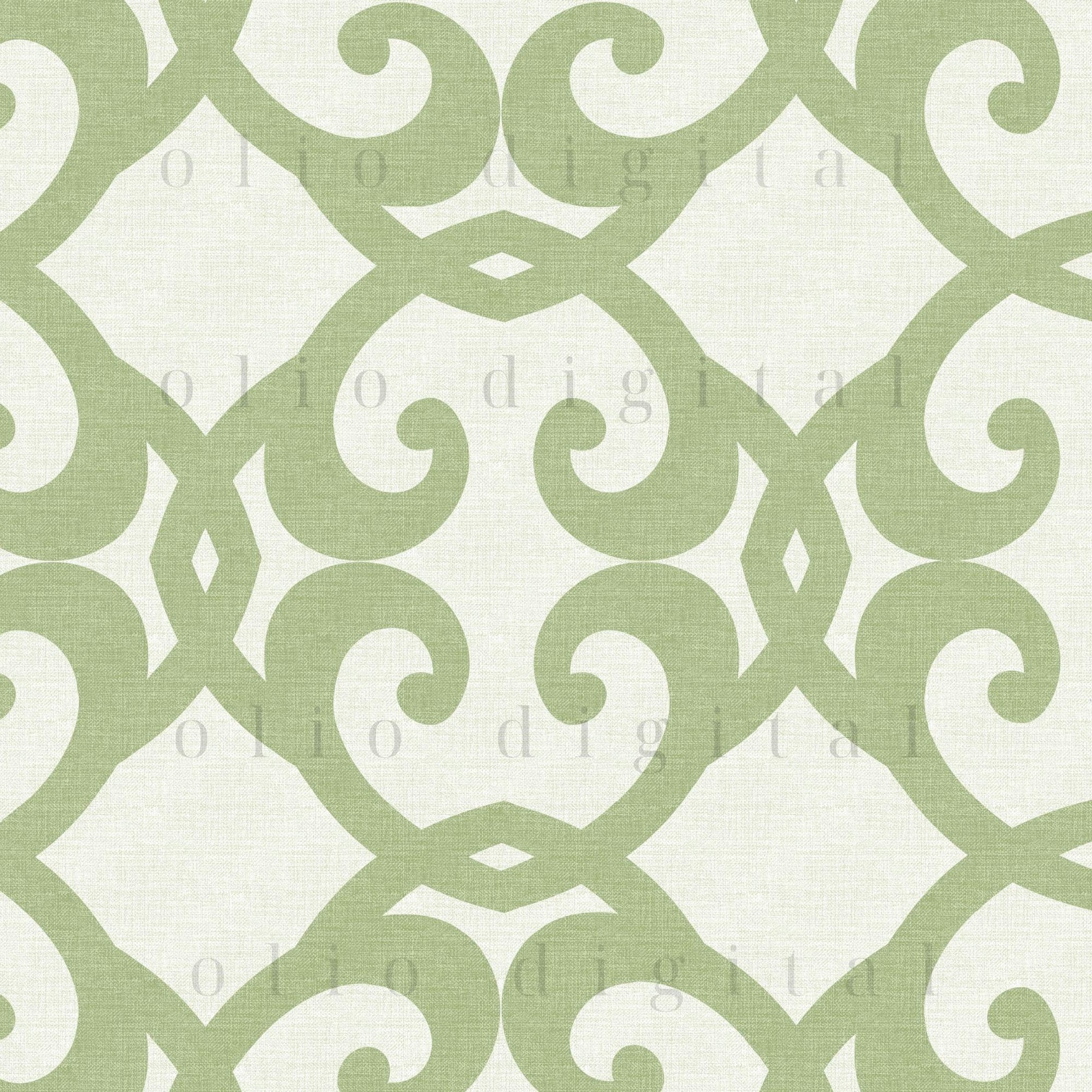 Green Trellis Texture Clipart: Linen Texture Seamless Pattern Digital ...